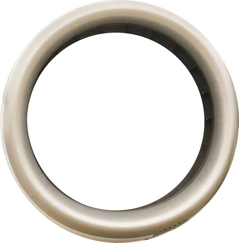 A round metallic porthole with a brushed steel frame and a dark center, viewed from the front.